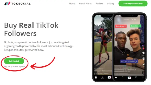 موقع زيادة متابعين حقيقيين تيك توك TokSocial
